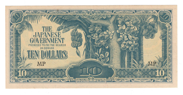 Japanese Malaya: 1942 - 1944 10 Dollars