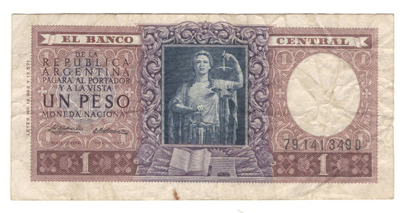 Argentina: No Date Peso Banknote