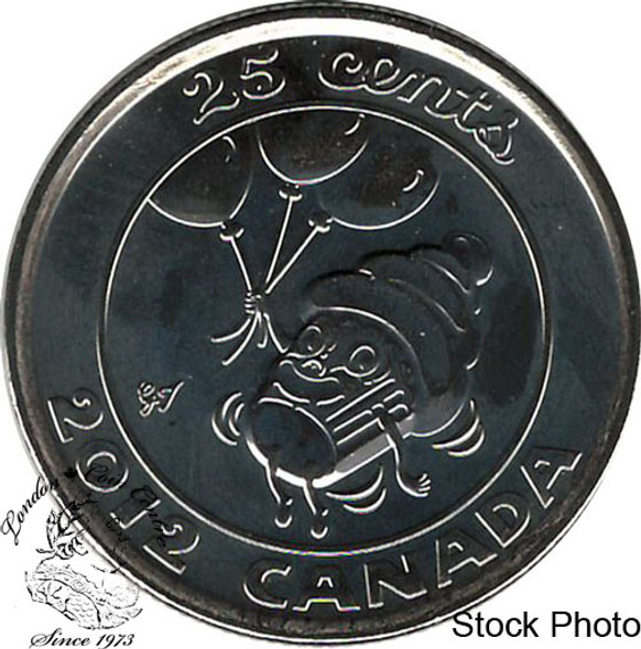 Canada: 2012 25 Cent Flying Cupcake birthday Proof Like