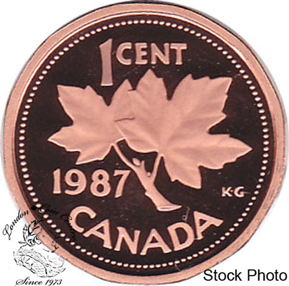 Canada: 1987 1 Cent Proof