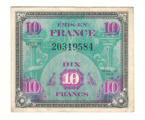 France: 1944 10 Francs Banknote