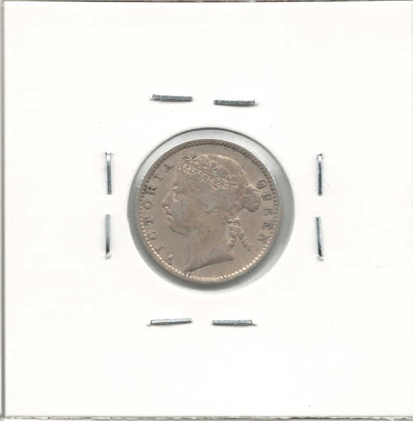 Straits Settlements: 1900 Silver 10 Cents KM#11 Straits Settlements: 1900 Silver 10 Cents KM#11