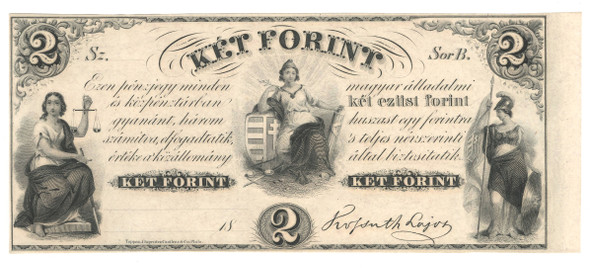 Hungary: 1852 2 Forint Banknote Lot#3