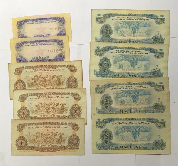 Vietnam: Banknote Collection Lot (9 Pieces)