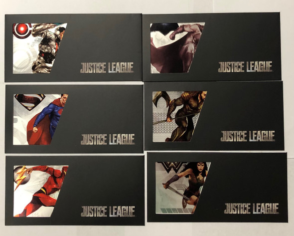 Niue: 2018 Justice League 5 Gram 6 Piece Pure Silver Coin Notes Set Niue: 2018 Justice League 5 Gram 6 Piece Pure Silver Coin Notes Set