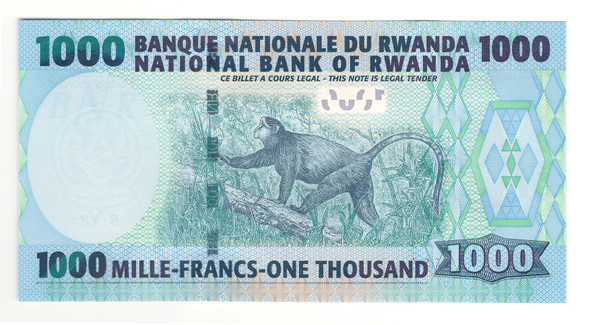 Rwanda: 2004 1000 Francs Banknote P.31 Rwanda: 2004 1000 Francs Banknote P.31