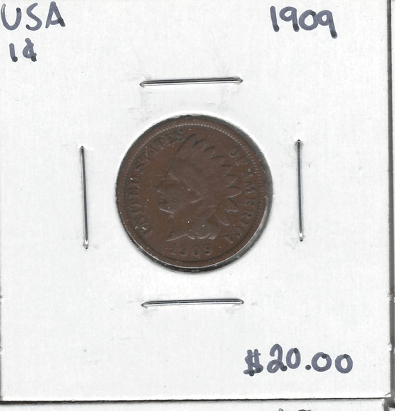 United States: 1909 Indian Head Cent