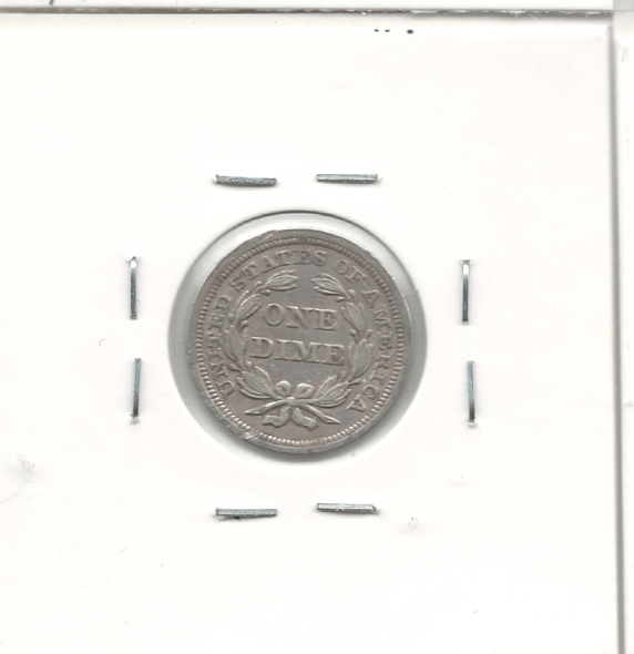 United States: 1858 10 Cent EF45