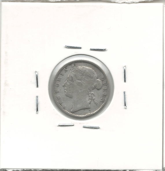 Straits Settlements: 1887 10 Cents Lot#4 Straits Settlements: 1887 10 Cents Lot#4