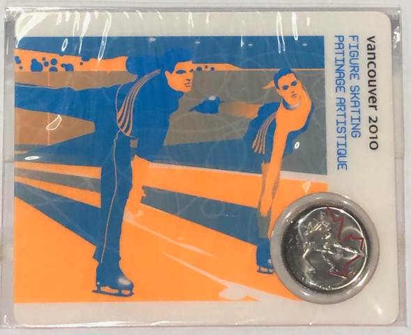 Canada: 2008 25 Cent Vancouver Olympics Figure Skating Sport Card with Coin