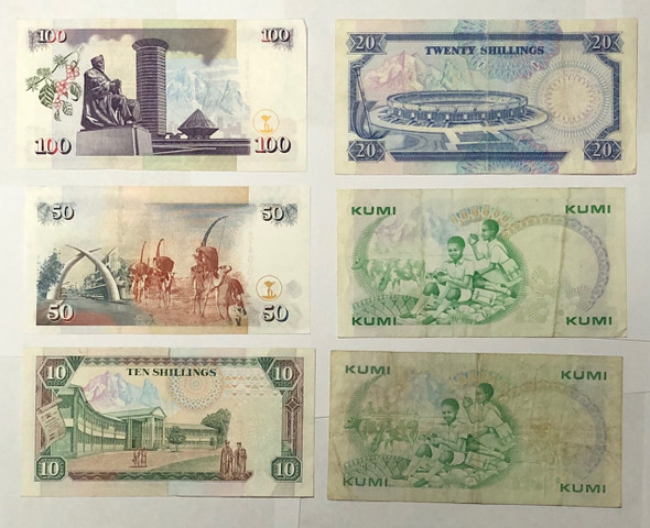 Kenya: Banknote Collection Lot (6 Pieces) Kenya: Banknote Collection Lot (6 Pieces)