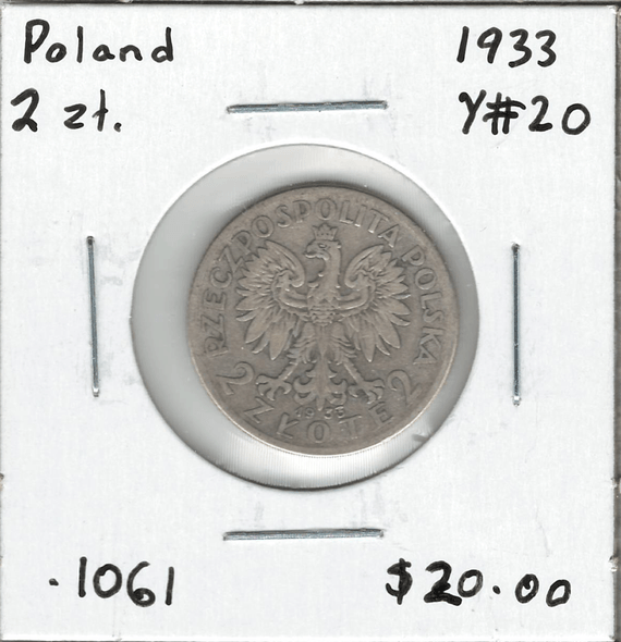 Poland: 1933 2 Zloty Lot#6