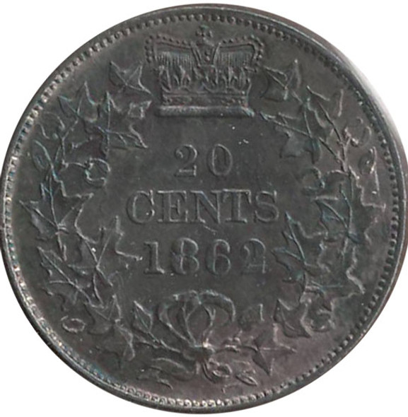 Canada: New Brunswick: 1862 20 Cents ICCS MS63