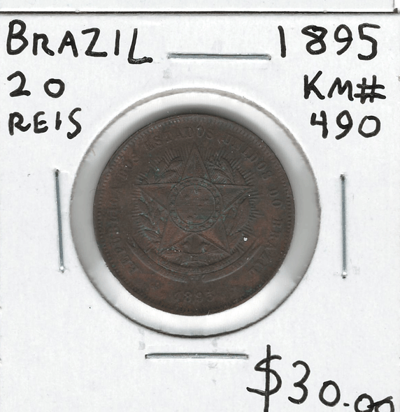 Brazil: 1895 20 Reis