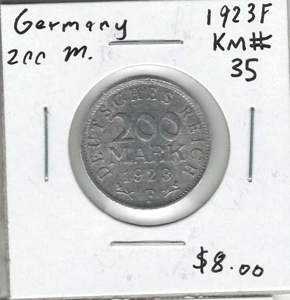 Germany:  1923F 200  Mark