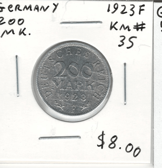 Germany:  1923F  200  Mark