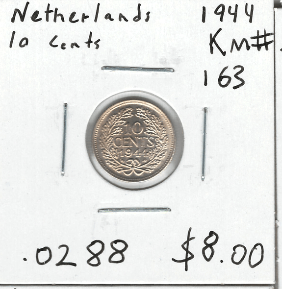 Netherlands: 1944 10 Cents