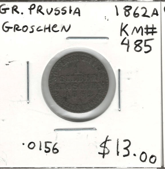Germany: Prussia: 1862A Groschen