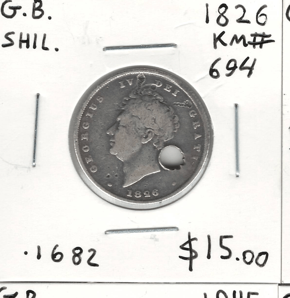 Great Britain: 1826 Shilling Great Britain: 1826 Shilling