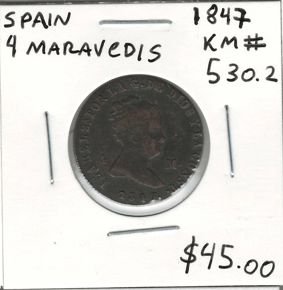 Spain: 1947 4 Maravedis