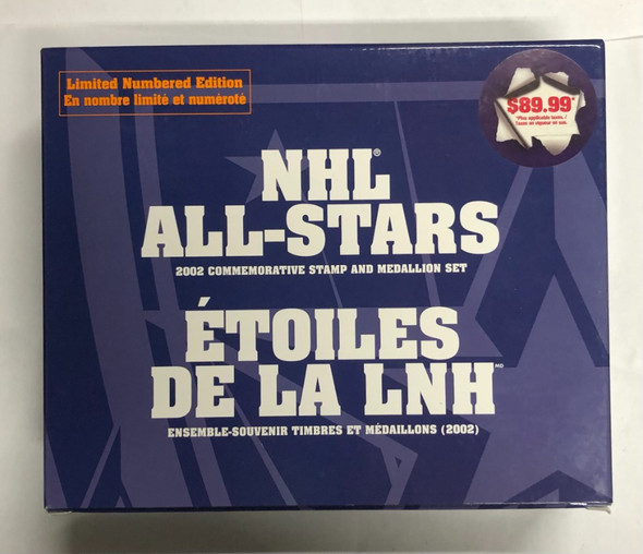 Canada: 2002 NHL All Stars Commemorative Medallion and Stamp Set Canada: 2002 NHL All Stars Commemorative Medallion and Stamp Set