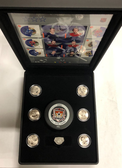 Canada: 2002 NHL All Stars Commemorative Medallion and Stamp Set Canada: 2002 NHL All Stars Commemorative Medallion and Stamp Set