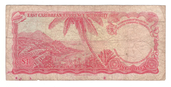 East Caribbean (Antigua): 1965 Dollar Banknote