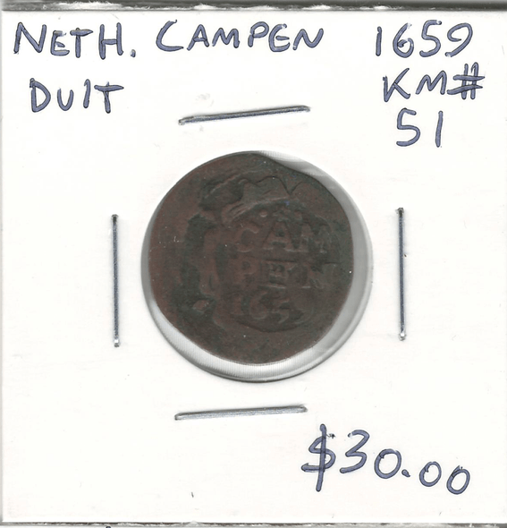 Netherlands, Campen: 1659 Duit