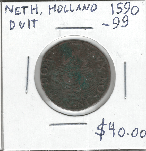 Netherlands, Holland: 1590-99 Duit