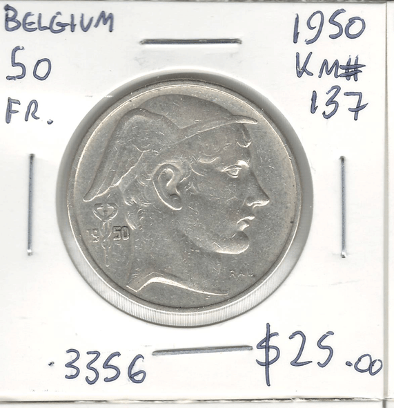 Belgium: 1950 50 Francs