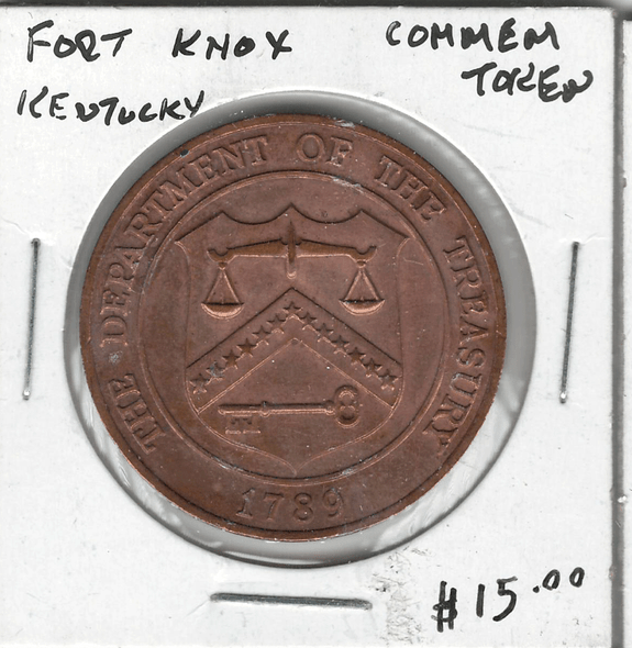 United States: Fort Knox Kentucky Commemorative Token United States: Fort Knox Kentucky Commemorative Token