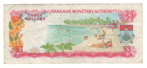 Bahamas: 1968 3 Dollars