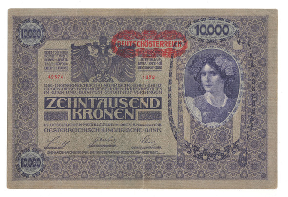 Austria: 1918 10000 Kronen