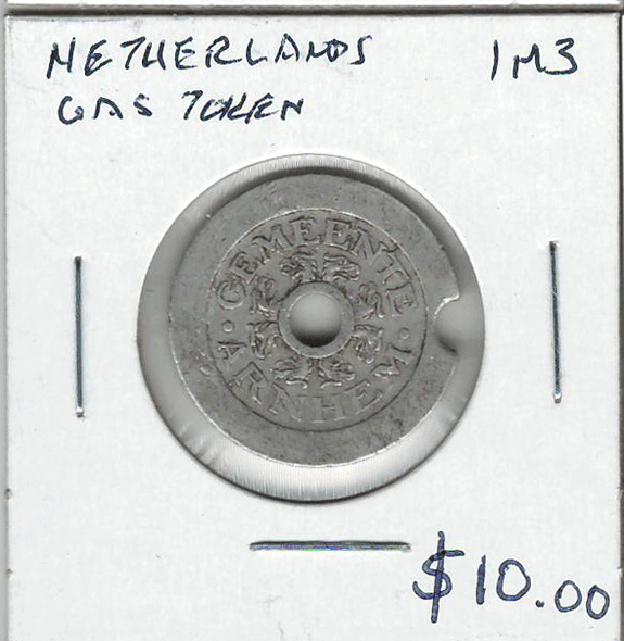 Netherlands: 1M3 Gas Token #2