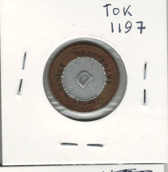 Akron, Iowa. George W. Dudley 5 Cent Token Akron, Iowa. George W. Dudley 5 Cent Token