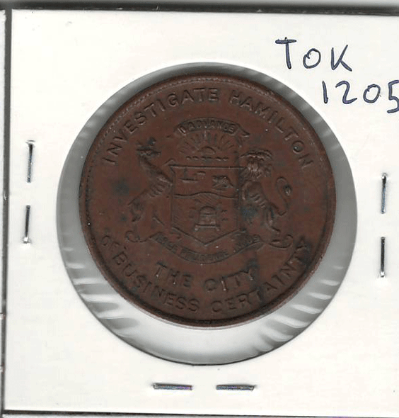Hamilton, Ont. The Industrial Hub of Canada Medal Hamilton, Ont. The Industrial Hub of Canada Medal
