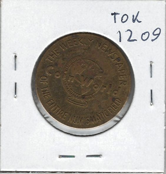 1963 Torex Coin World Medal