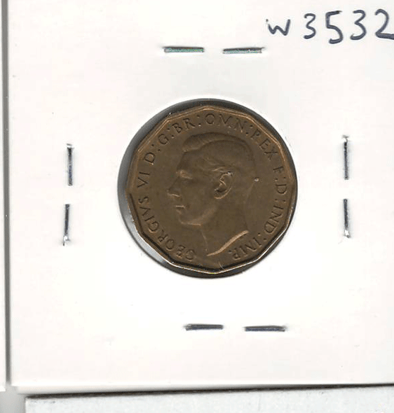 Great Britain: 1944 3 Pence #2 Great Britain: 1944 3 Pence #2