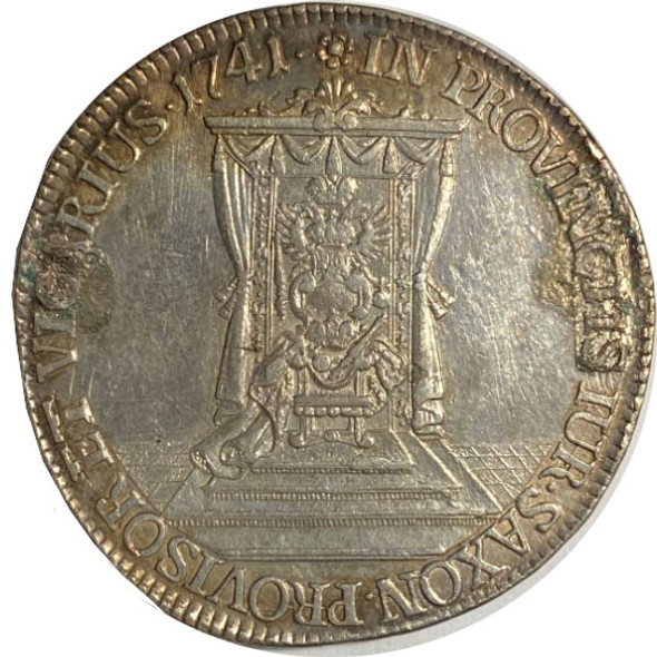 Poland / Germany Saxony: 1741 Silver 1/2 Thaler Poland / Germany Saxony: 1741 Silver 1/2 Thaler