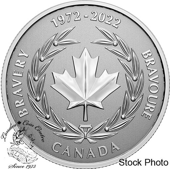 Canada: 2022 $5 Moments to Hold: 50th Anniversary of the Medal of Bravery Pure Silver Coin