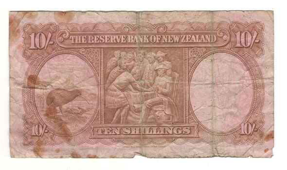 New Zealand: 1940-67 10 Shillings Wilson Signature