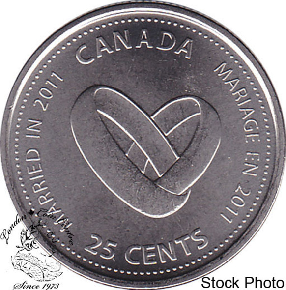 Canada: 2011 Marriage 25 Cent Proof Like