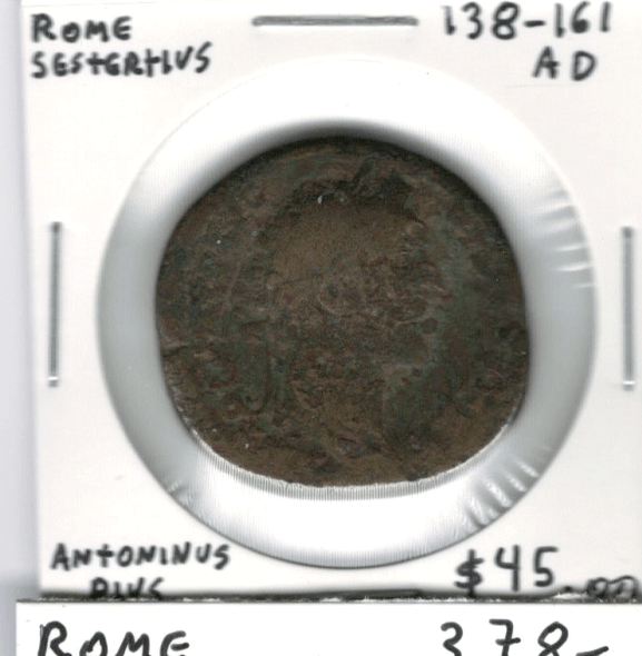 Rome: 138-161 AD Sestertius Antoninus Pius Rome: 138-161 AD Sestertius Antoninus Pius