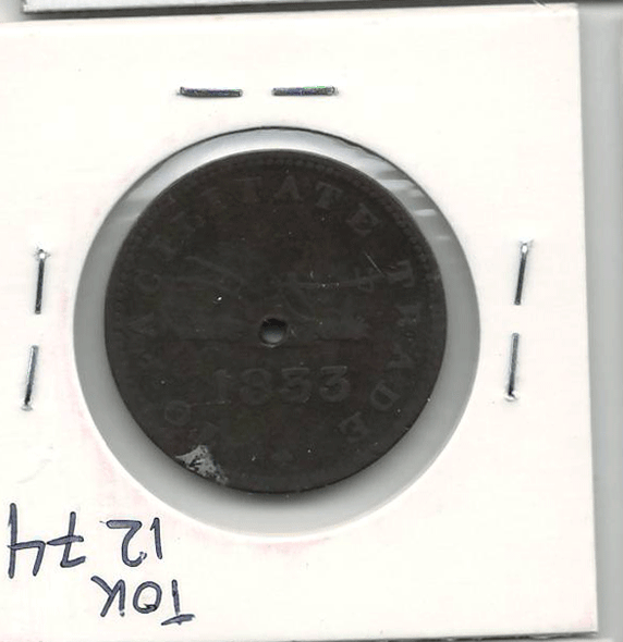 Upper Canada: 1833 1/2 Penny UC-12-B2