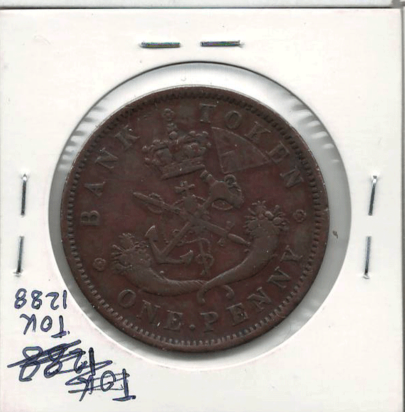 Bank of Upper Canada: 1857 Penny PC-6D #6