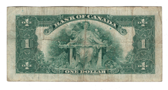 Canada: 1935 $1 Banknote - Bank of Canada English  BC-1a  