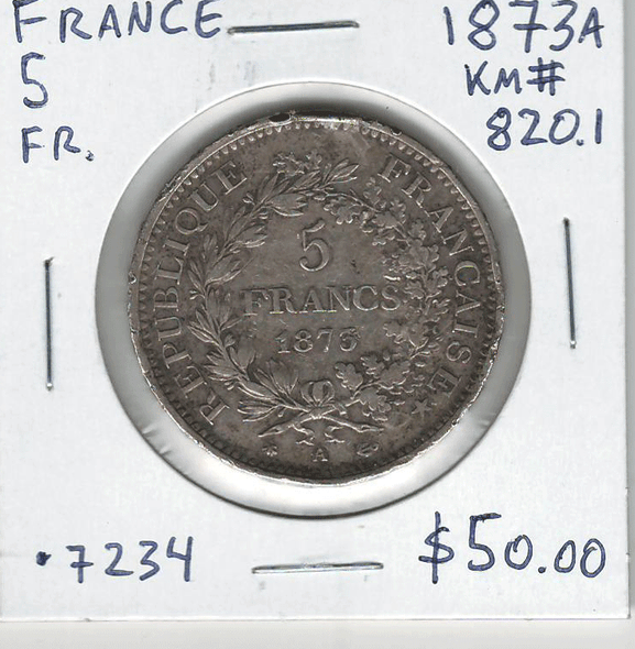 France: 1873A 5 Francs #2
