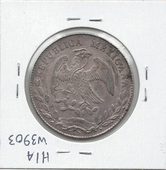 Mexico: 1876 P.I. M.H. 8 Reales #2 Mexico: 1876 P.I. M.H. 8 Reales #2
