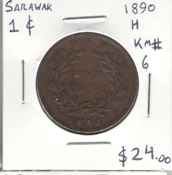 Sarawak: 1890H Cent
