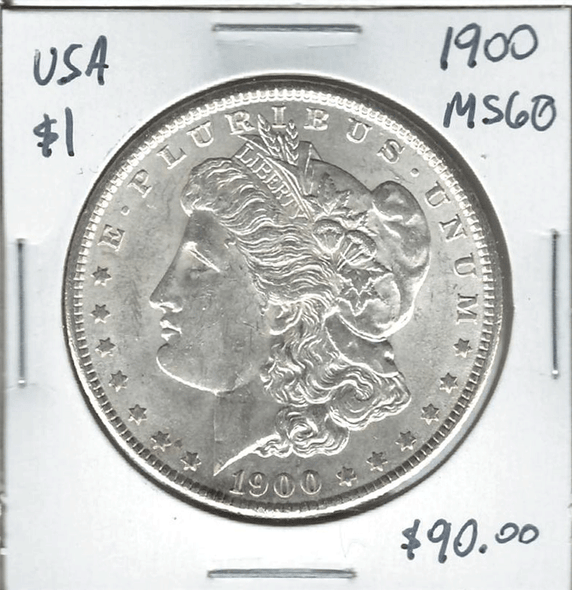 United States: 1900 Morgan Dollar  MS60
